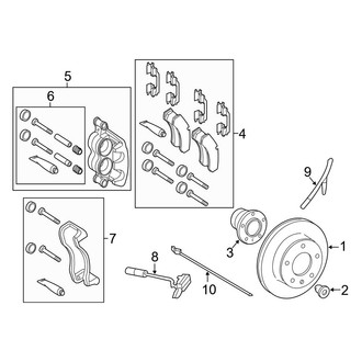 Mercedes-Benz OE - Front Suspension - Brake Components