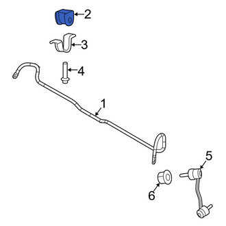 Mercedes-Benz OE - Front Suspension Stabilizer Bar Bushing