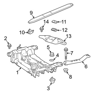 Mercedes-Benz OE - Front Suspension - Suspension Mounting (Extended Cargo Van / Standard Cargo Van)