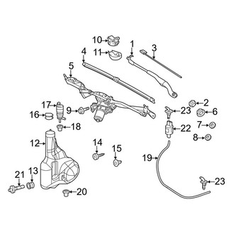 Mercedes-Benz OE - Windshield - Wiper & Washer Components