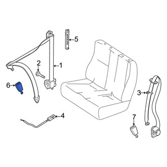 Mercedes-Benz OE - Front Left Seat Belt Receptacle