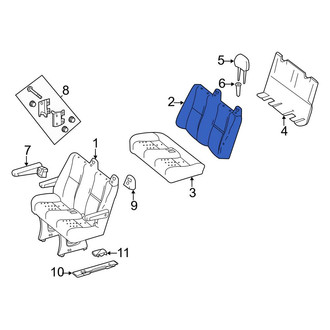 Mercedes-Benz OE - Rear Seat Back Assembly