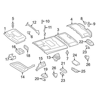 Mercedes-Benz OE - Roof - Interior Trim (Standard Roof), (Standard Cargo Van / Standard Passenger Van 144.0" Wheelbase 642.896 Engine)
