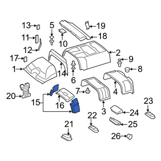 Mercedes-Benz OE - Right Outer Roof Insulator