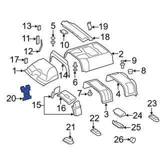 Mercedes-Benz OE - Left Roof Insulator