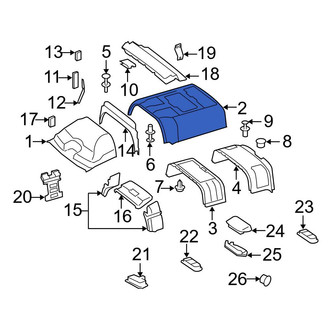 Mercedes-Benz OE - Center Front Headliner