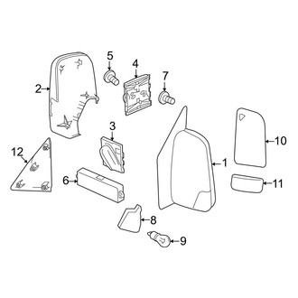 Mercedes-Benz OE - Front Door - Outside Mirrors (Extended Cargo Van / Standard Cargo Van)