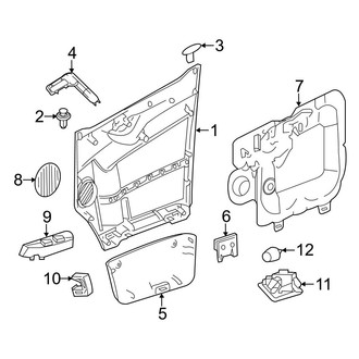 Mercedes-Benz OE - Front Door - Interior Trim (Extended Cargo Van / Standard Cargo Van)