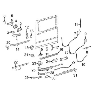 Mercedes-Benz OE - Side Loading Door - Lock & Hardware