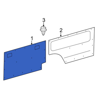 Mercedes-Benz OE - Rear Right Forward Interior Quarter Panel Trim Panel