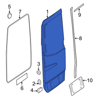 Mercedes-Benz OE - Rear Left Door Shell