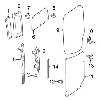 Mercedes-Benz OE - Rear Loading Door - Interior Trim