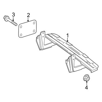 Mercedes-Benz OE - Rear Bumper - Step Assembly (Type 1), (Extended Cargo Van / Standard Cargo Van)