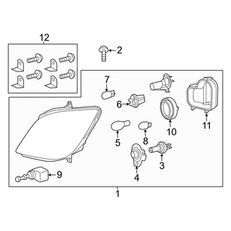 Mercedes-Benz OE - Front Lamps - Headlamp Components