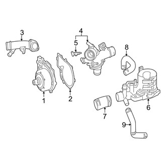 Mercedes-Benz OE - Cooling - Water Pump (2.1L)