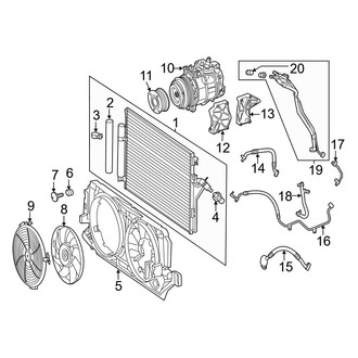 Mercedes-Benz OE - Air Conditioner & Heater - Condenser, Compressor & Lines (W/O Rear A/C)