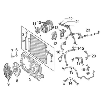 Mercedes-Benz OE - Air Conditioner & Heater - Condenser, Compressor & Lines (With Rear A/C)
