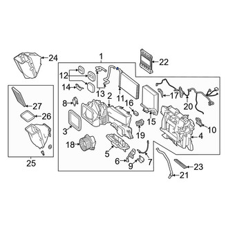 Mercedes-Benz OE - Front HVAC Unit Case Assembly
