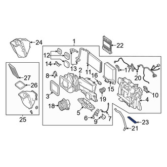 Mercedes-Benz OE - Front HVAC Unit Case Cover