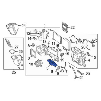 Mercedes-Benz OE - Front HVAC Unit Case Cover