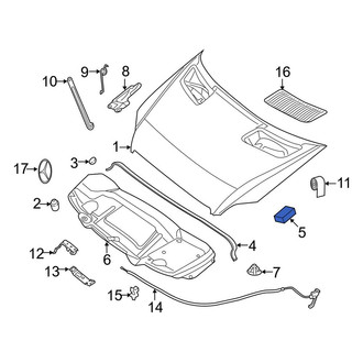 Mercedes-Benz OE - Front Hood Insulation Pad