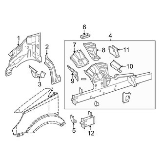 Mercedes-Benz OE - Fender - Structural Components & Rails