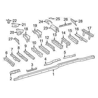 Mercedes-Benz OE - Frame & Components (Extended Cargo Van / Standard Cargo Van)