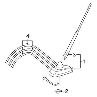 Mercedes-Benz OE - Electrical - Antenna (Extended Cargo Van / Standard Cargo Van)
