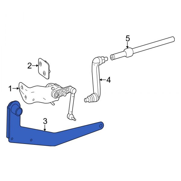 Headlight Level Sensor Strut Support