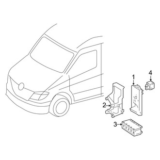 Mercedes-Benz OE - Electrical - Fuse & Relay (Instrument Panel), (Extended Cargo Van / Standard Cargo Van)