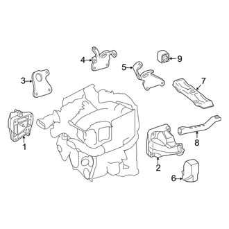 Mercedes-Benz OE - Engine & Transmission Mounting (4WD 3.0L)