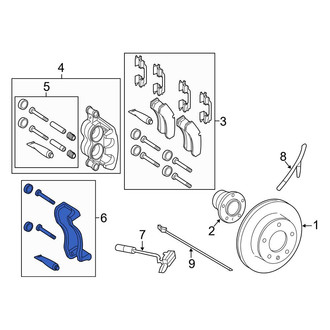 Mercedes-Benz OE - Front Disc Brake Caliper Bracket