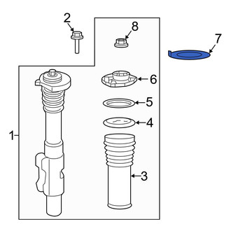 Mercedes-Benz OE - Left Suspension Strut Spacer