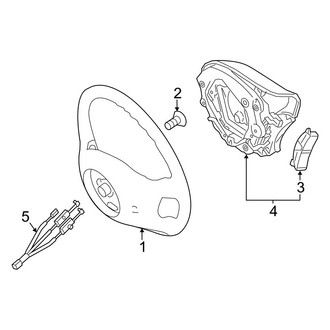 Mercedes-Benz OE - Steering Wheel & Trim (Extended Cargo Van / Standard Cargo Van)