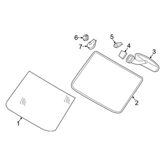 Mercedes-Benz OE - Windshield - Glass