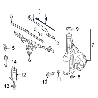 Mercedes-Benz OE - Front Windshield Washer Nozzle