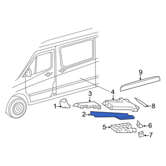 Mercedes-Benz OE - Front Left Climate Controlled Seat Duct