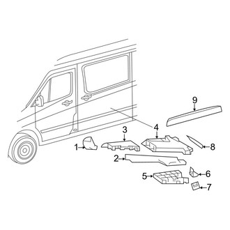 Mercedes-Benz OE - Instrument Panel - Ducts (Seats)