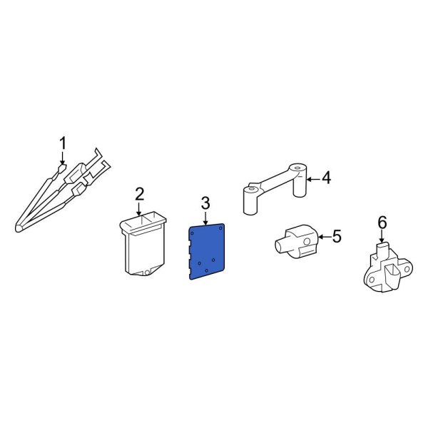 Air Bag Control Module Bracket