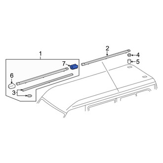 Mercedes-Benz OE - Rear Roof Rack Cover