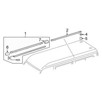 Mercedes-Benz OE - Roof - Luggage Carrier (Super High Roof), (Extended Cargo Van / Standard Cargo Van)