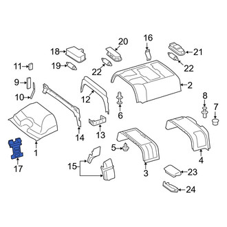 Mercedes-Benz OE - Left Roof Insulator