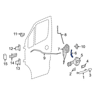 Mercedes-Benz OE - Front Right Door Lock Control Module