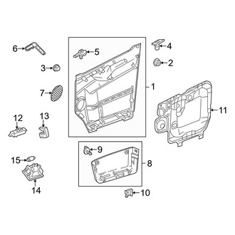 Mercedes-Benz OE - Front Door - Interior Trim (Extended Cargo Van / Standard Cargo Van)