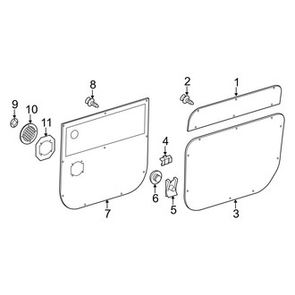 Mercedes-Benz OE - Side Loading Door - Interior Trim