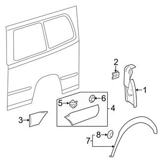 Mercedes-Benz OE - Side Panel - Exterior Trim