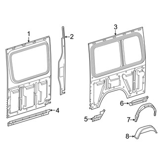 Mercedes-Benz OE - Side Panel - Inner Structure & Rails