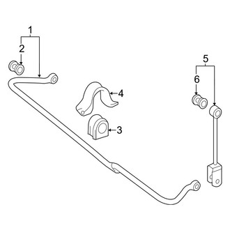 Mercedes-Benz OE - Rear Suspension - Stabilizer Bar & Components (Extended Cargo Van / Standard Cargo Van / Standard Passenger Van)
