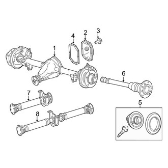 Mercedes-Benz OE - Rear Suspension - Axle & Differential (Extended Cargo Van / Standard Cargo Van / Standard Passenger Van)