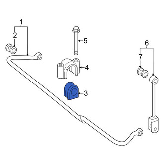Mercedes-Benz OE - Front Suspension Stabilizer Bar Bushing
